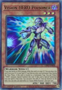 x3 Vision HERO Poisoner - GFP2-EN058 - Ultra Rare - 1st Edition Yu-Gi-Oh! M/NM - Picture 1 of 1