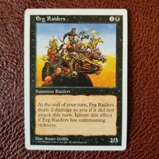 Fifth Edition Erg Raiders MTG Magic the Gathering Moderately Played 21-085