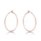 Rose Gold Plated 37mm Hoop Fashion Earrings New