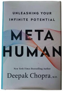 DEEPAK CHOPRA Meta Human SIGNED 1ST EDITION 2019 Spiritual Self Help Motivation - Picture 1 of 5