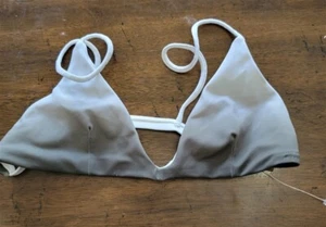 NWOT Wildfox XS Ombre Gray Halter Triangle Bikini Swim Top 121789 - Picture 1 of 2