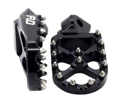 Clavijas de pie negras para BMW GS350-1200 Flo Motorsports peso ligero duradero Foto 1 de 4