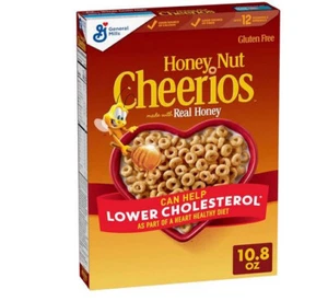Honey Nut Cheerios Heart Healthy Breakfast Cereal, Gluten Free 10.08oz - Picture 1 of 9