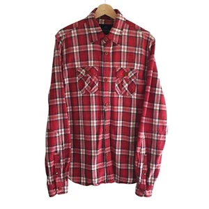 Camisa de franela leñador Scotch & Soda cuadros rojos para hombre talla mediana - Imagen 1 de 13