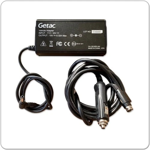 Getac Vehicle Car Adapter 120W (19V/6.32A) P/N: CA-12019DV-AA - Image 1 of 1
