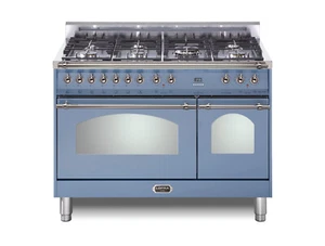 Lofra Dolcevita 48 Inch Range Freestanding Dual Fuel Double Oven Lavender Chrome - Picture 1 of 10