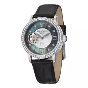 Stuhrling Original 710 02 Memoire Automatic Swarovski Elements Womens Watch - Picture 1 of 4