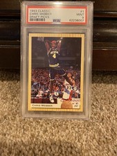 1993 Classic Draft Picks Chris Webber #1 Basketball Card PSA 9