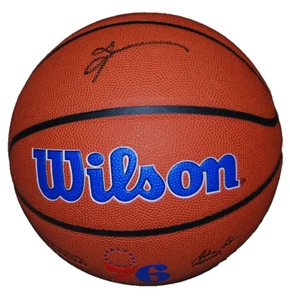 ALLEN IVERSON signed (PHILADELPHIA 76ERS) NBA Logo Basketball JSA AX28896 - Bild 1 von 3