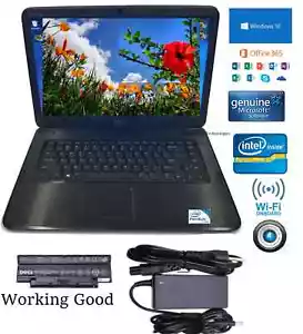 Dell Inspiron Laptop/Notebook Windows 10 15.6" Screen. Office Apps. Good Batt. - Picture 1 of 4