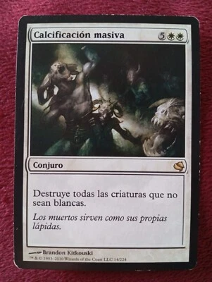 MTG MASS CALCIFY (Calcificación masiva) Spanish VERY RARE Salvat-Hachette 2011 - Image 1 of 4
