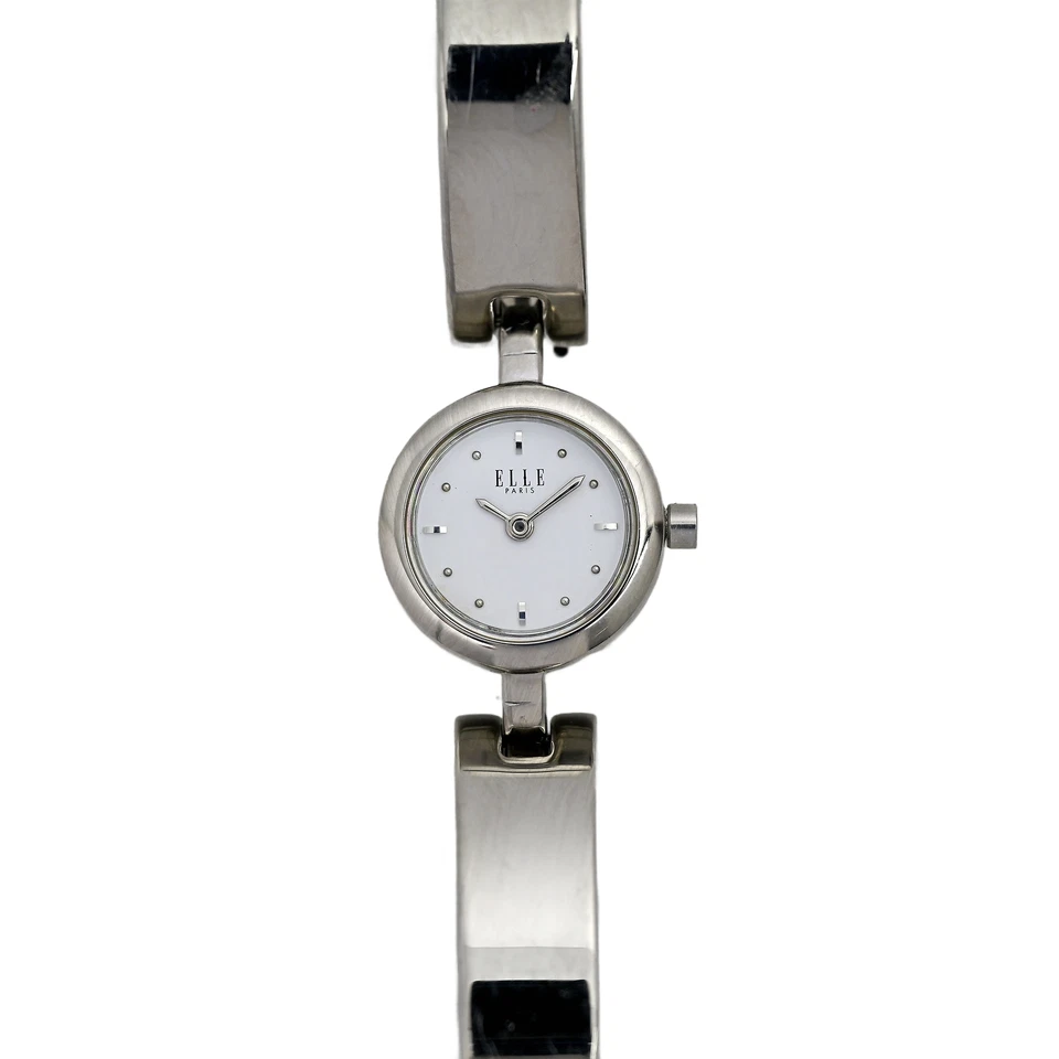 Elle Paris Ladies Vintage Wrist Watch 1990's Swiss Quartz White Dial - Image 1 of 4