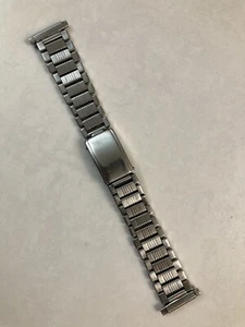 ✅ Vintage Steel Beads Watch Bracelet Adjustable Strap 16-21mm - Picture 1 of 12