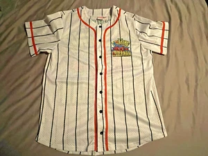 Marvel Amazing Spider-Man Baseball Jersey Adult Medium White with Stripes - Picture 1 of 7