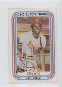1976 Kellogg's 3-D Super Stars Lou Brock #40 HOF