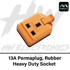 13 Amp Masterplug 1 Gang Rubber Composite Socket 13A Heavy Duty Mains Electrical