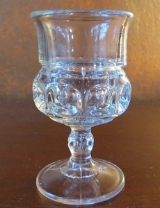 Tiffin Franciscan King’s Crown Clear #4016 3 5/8” Wine Goblet(s) - Picture 1 of 5