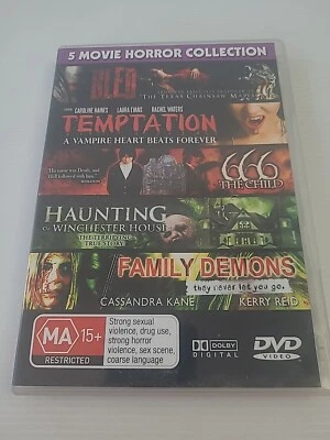 5 Horror Movies - Bled, Temptation, 666, Haunting, Family Demons - DVD (B6.3) - Image 1 of 4