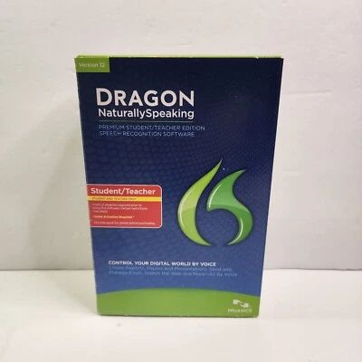 Dragon Naturally Speaking Version 12 Premium Student, Teacher Edition Speak Reco - Image 1 of 4