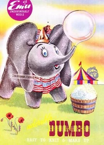 ELEPHANT Dumbo - COPY vintage toy knitting pattern - Picture 1 of 1