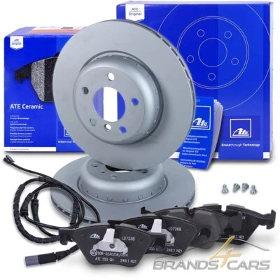 ATE brake discs ø330 + ceramic pads + warning contact front for BMW 5 Series F10 F11 - Image 1 of 4