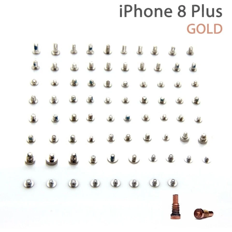 OEM Complete Screw Set with Bottom Screws for iPhone 8 Plus Rose Gold Pentalobe - Image 1 of 1