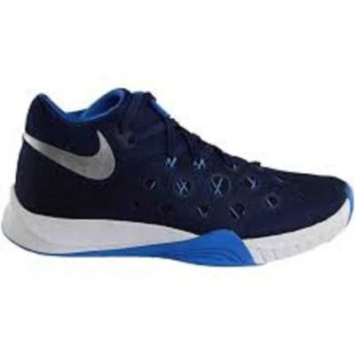 NIB Nike Zoom Hyperquickness TB Basketball Shoes Mid-Navy Boy's 4.5 Girl's 6.0 - Image 1 of 3