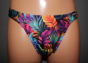 Olaf Benz BLU 2450 Badehose Sunstring String leaves M L XL - Imagen 1 de 2