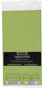 Like Green Plastic Table Cover 54x108in (137x274cm) - Picture 1 of 2