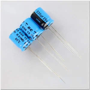 Phi BC 038 series 330uF/25V330uF audio electrolytic capacitor 8X11.5mm 85℃ - Picture 1 of 2