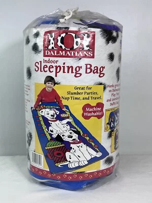 VTG Walt Disney's 101 Dalmatians Sleeping Bag Child Youth 28x54” New Old Stock - Image 1 of 4