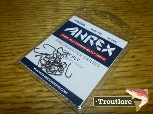 24 x AHREX FW500 #16 FRESHWATER TRADITIONAL DRY FLY HOOKS NEW TYING MATERIALS - Picture 1 of 3