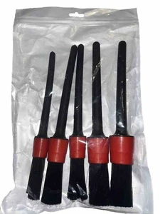 Set Of Five Long Handled Car Detail Brushes 8 To 9 Inches Long - Picture 1 of 1