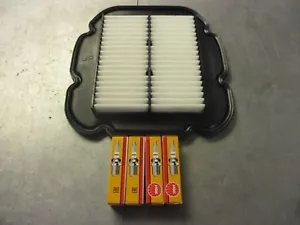 KAWASAKI KLV 1000 04-06 AIR FILTER AND SPARK PLUG KIT SET NGK HI FLOW - Picture 1 of 1