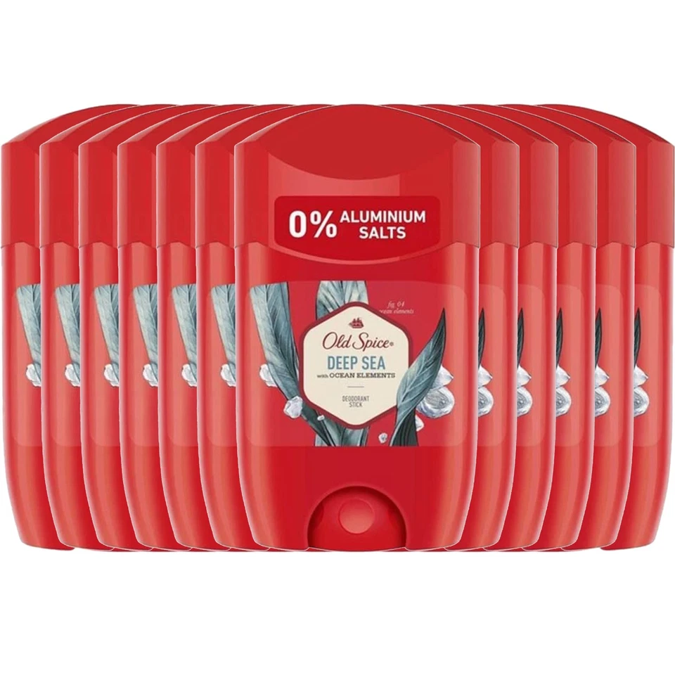 Old Spice Deep Sea Men's Deodorant Stick 50ml (Pack of 4)