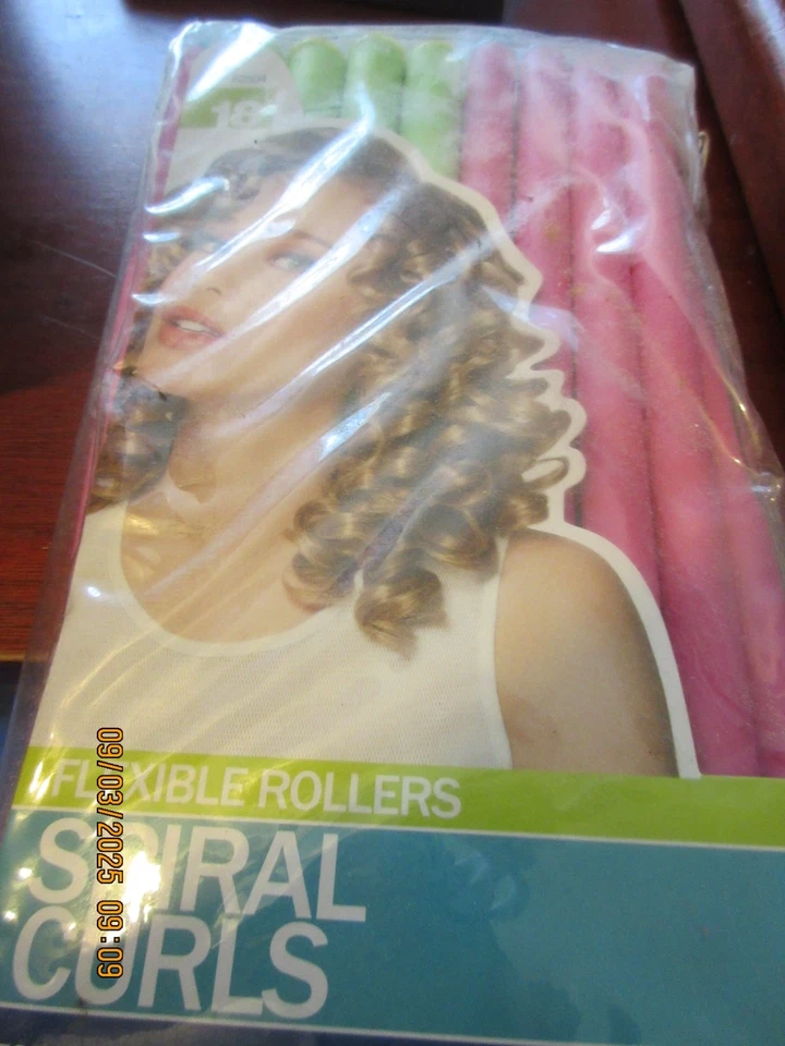 Conair SPIRAL CURLS Flexible Rollers Set of 18 Hair Curlers - Image 1 of 1