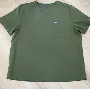 FIGS Technical Collection Green Top Men’s Sz XXL 3-Pocket Style TM3000 2XL - Imagen 1 de 6