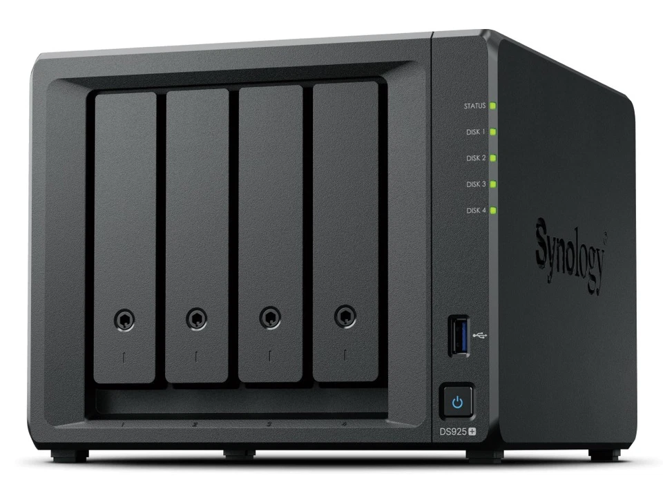 6361571 NAS SYNOLOGY DS925+ 4SSD 3,5/2,52 P GIGA/2P USB/1P ESATA NO SSD - Immagine 1 di 1