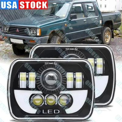 Пара светодиодных фар дальнего и ближнего света 7x6 дюймов подходит для Chevrolet C10 C20 C30 K10 K20 K30 - Изображение 1 из 4