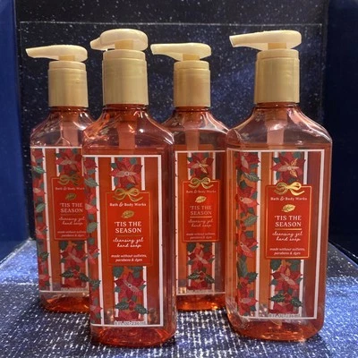 4-Pack Bath & Body Works TIS THE SEASON Cleansing Gel Hand Soap 8 oz each - Image 1 of 2
