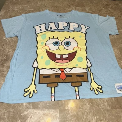 Pantalones cuadrados para mujer Nickelodeon Bob Esponja 3XL algodón azul Foto 1 de 4