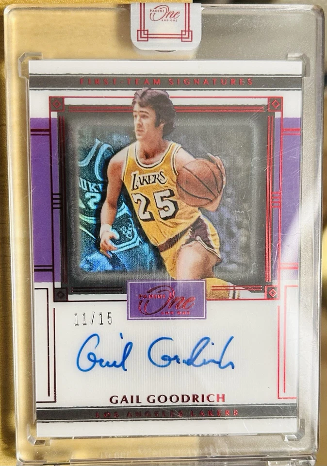 2020–21 Panini One & One — Гейл Гудрич NoFTS-GGR с автографом /15 Los Angeles Lakers - Изображение 1 из 4