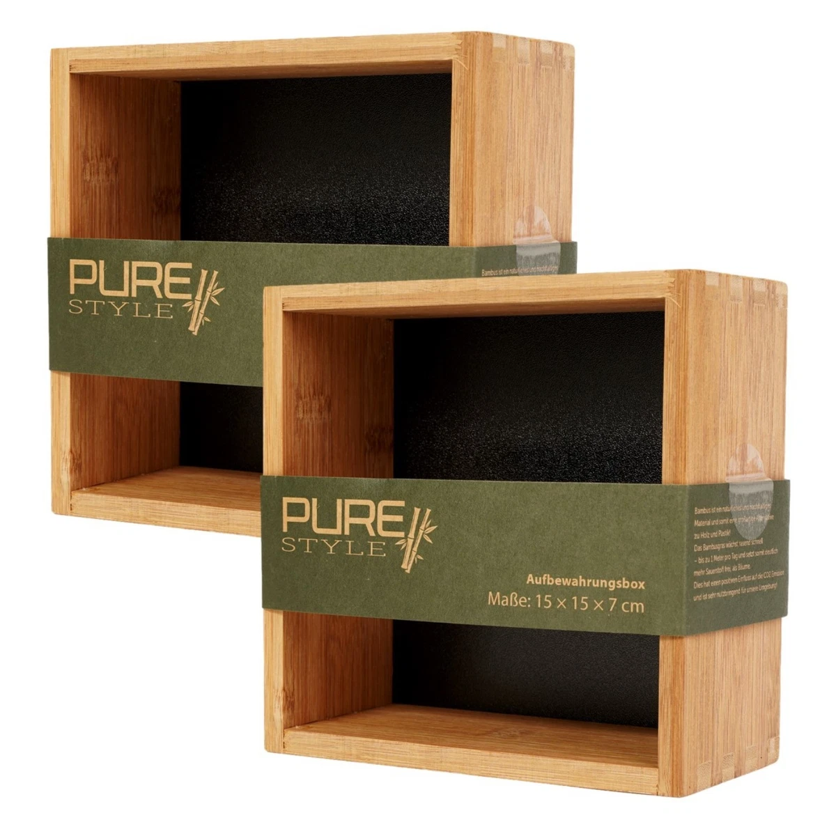 Bambus-Aufbewahrungsbox Mit Roll-Deckel – Ca. 16x12x7 Cm, Natürliches Holz, Für Tee, Schmuck & Geschenke
