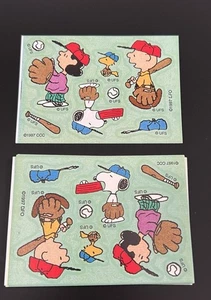 Lot 11 Blatt 1997 Charlie Brown Peanuts Baseball Aufkleber UFS - Bild 1 von 3
