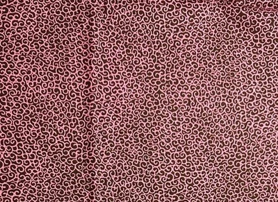 Vintage Pink and brown swirl Cotton Fabric - Image 1 of 4