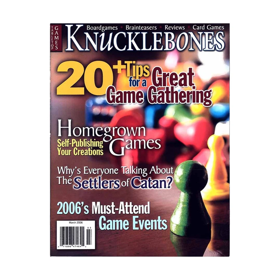 Jones Pub Knucklebones  #2 "Tips for a Great Gathering, Homegrown Gam Mag Fair+ - Image 1 of 1