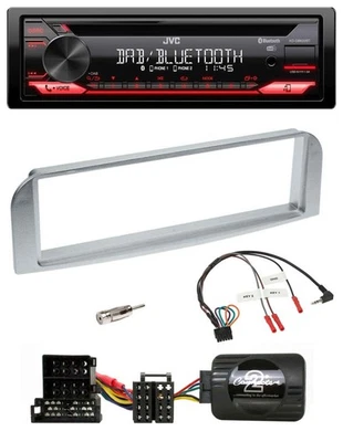 JVC CD DAB USB Bluetooth Lenkrad Autoradio für Alfa 147 GT silbergrau - Bild 1 von 4