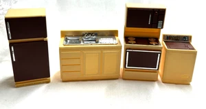ARCO Vintage Doll House Furniture- Sink, Fridge, Oven, washer- 3-4" tall - Picture 1 of 1