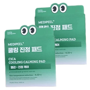 1+1/MEDIPEEL Cica Cooling Calming Pad 2.0 /50 PADS (140mL/4.73 fl. oz.) KOREA - Picture 1 of 9