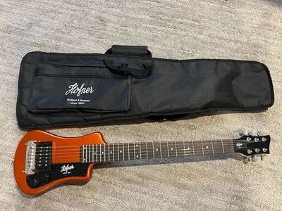 Guitarra Hofner Shorty - Naranja Metálico Edición Limitada Guitarra Eléctrica de Viaje Foto 1 de 4
